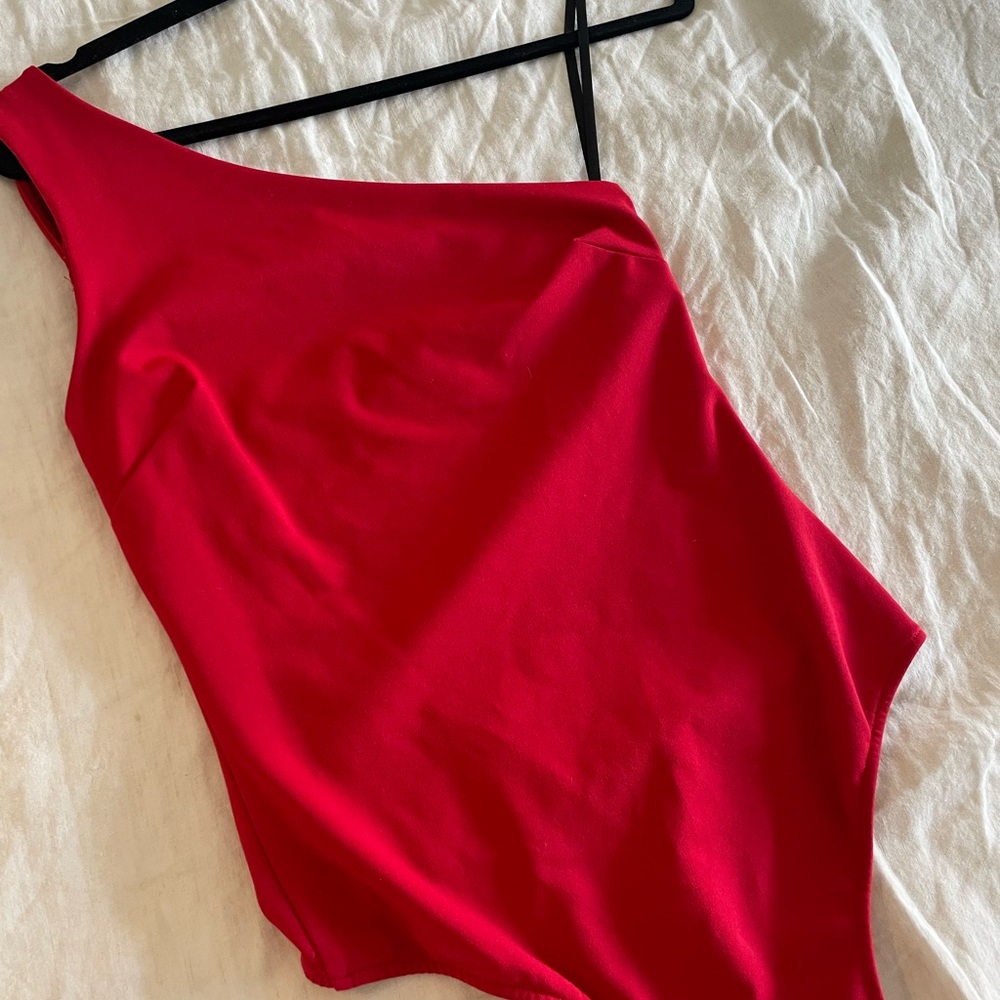 Free People One Shoulder Bodysuit